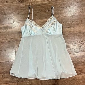 baby blue lace slip dress